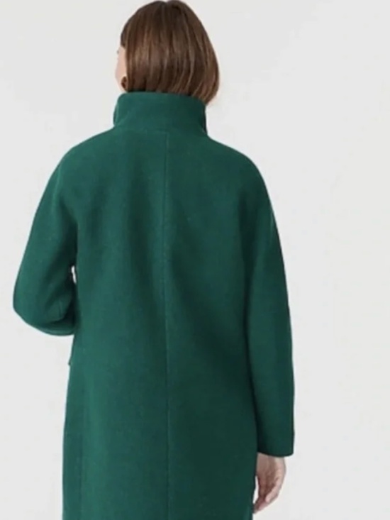 J. Crew Jackets & Blazers - J. Crew Dark Green Cocoon Coat | Italian Stadium Cloth Nello Gori | 10 Tall